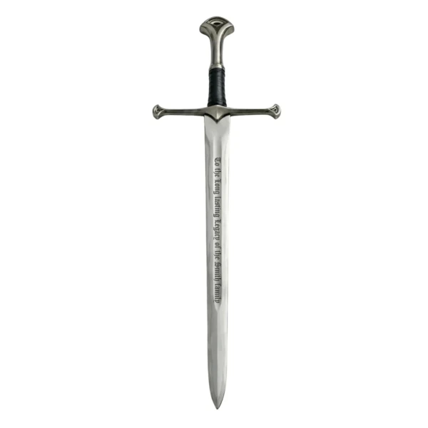 Family Engraved Medieval Sword