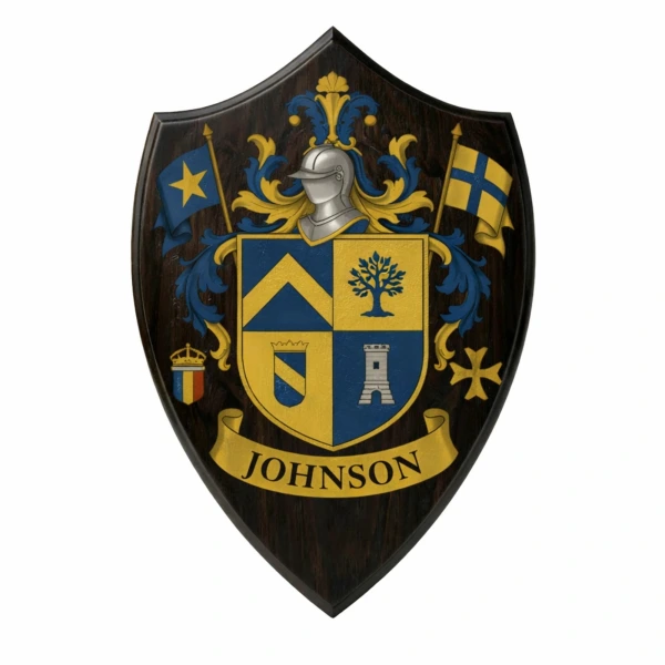 Family Crest Wood Plaque