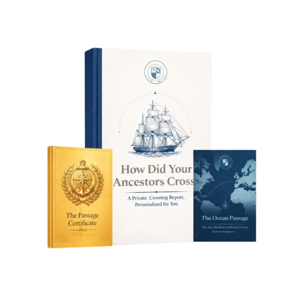 The Family Crossing Report — a private, personalized ancestral ocean-crossing report