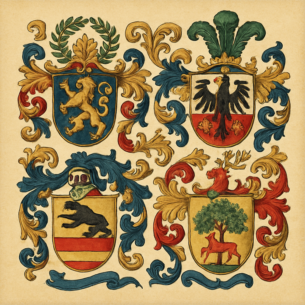 German Family Crests: The Heraldic Traditions of Germanic Surnames