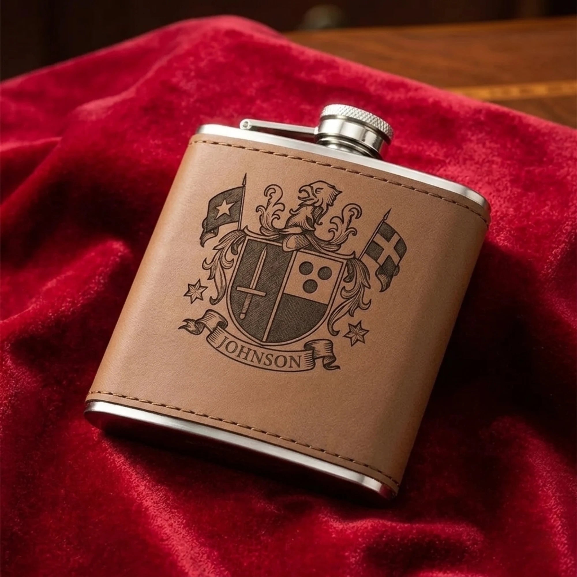 Family Crest Hip Flask